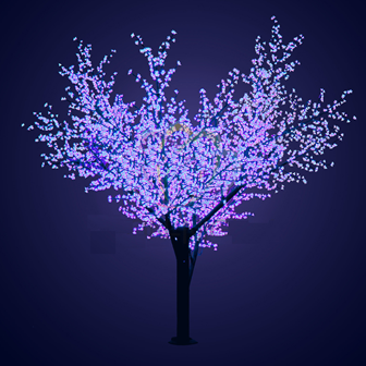 Светодиодное дерево "Сакура", высота 3.6 метра, диаметр 3 метра, 2688 светодиодов, цвет синий