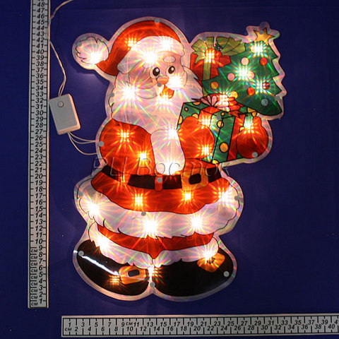 Панно световое Дед-мороз с елкой