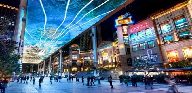 Светодиодный экран в Пекине