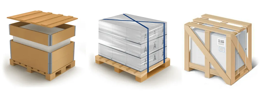 Упаковка медиафасадов для улицы и экранов для помещений до доставки